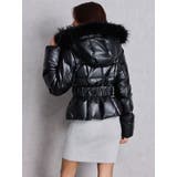 GDベルト付きフェイクレザーショートダウンコート | GYDA | 詳細画像5