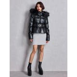 GDベルト付きフェイクレザーショートダウンコート | GYDA | 詳細画像6