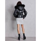 GDベルト付きフェイクレザーショートダウンコート | GYDA | 詳細画像8