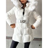 【TINY】GDベルト付きロングダウンコート | GYDA | 詳細画像33 