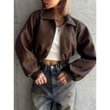 【TINY】fake leatherショートブルゾン | GYDA | 詳細画像10