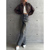 【TINY】fake leatherショートブルゾン | GYDA | 詳細画像14