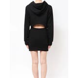 BACK OPENドッキングスウェットパーカーワンピース | GYDA | 詳細画像19 