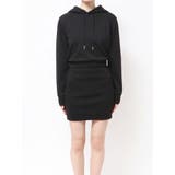 BACK OPENドッキングスウェットパーカーワンピース | GYDA | 詳細画像3 