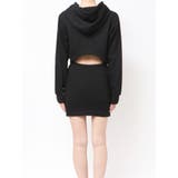 BACK OPENドッキングスウェットパーカーワンピース | GYDA | 詳細画像5 