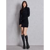 ZIPミニシャギーニットワンピース | GYDA | 詳細画像3 