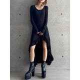 【TINY】asymmetryフリルLONGワンピース | GYDA | 詳細画像4 