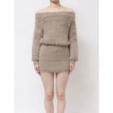 オフショルデザインシャギーニットワンピース | GYDA | 詳細画像15 