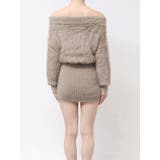 オフショルデザインシャギーニットワンピース | GYDA | 詳細画像16 