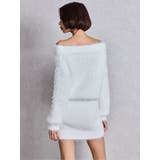 オフショルデザインシャギーニットワンピース | GYDA | 詳細画像4 