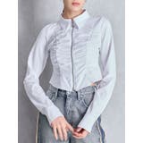 W ZIPギャザータイトシャツ | GYDA | 詳細画像1 