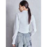 W ZIPギャザータイトシャツ | GYDA | 詳細画像7 