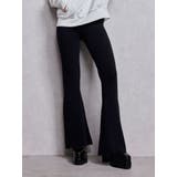 ブラック | ニットフレアパンツ | GYDA