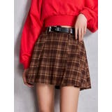 ベルトSETチェックプリーツスカートライクショートパンツ | GYDA | 詳細画像12 