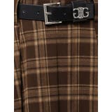 ベルトSETチェックプリーツスカートライクショートパンツ | GYDA | 詳細画像23 