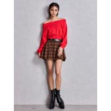 ベルトSETチェックプリーツスカートライクショートパンツ | GYDA | 詳細画像9 