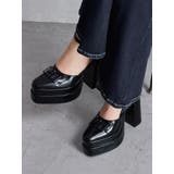 GGアンクルストラップチャンキーヒールパンプス | GYDA | 詳細画像3 