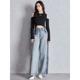 ハイウエストside slit GYDAワイドデニムパンツ | GYDA | 詳細画像11 