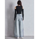 ハイウエストside slit GYDAワイドデニムパンツ | GYDA | 詳細画像12 