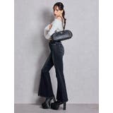 ハイウエストleg lengthフレアデニムパンツ | GYDA | 詳細画像6 