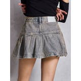 ハイウエストGG POKETプリーツデニムスカートライクショートパンツ | GYDA | 詳細画像13 