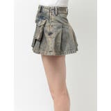 ハイウエストGG POKETプリーツデニムスカートライクショートパンツ | GYDA | 詳細画像17 