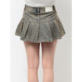 ハイウエストGG POKETプリーツデニムスカートライクショートパンツ | GYDA | 詳細画像18 