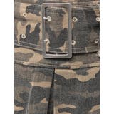 ハイウエストWIDE BELTプリーツデニムスカートライクショートパンツ | GYDA | 詳細画像32 