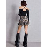 ハイウエストWIDE BELTプリーツデニムスカートライクショートパンツ | GYDA | 詳細画像7 