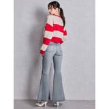 LITERALLYボーダーショートニットトップス | GYDA | 詳細画像13 