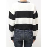 LITERALLYボーダーショートニットトップス | GYDA | 詳細画像17 