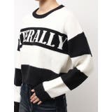 LITERALLYボーダーショートニットトップス | GYDA | 詳細画像19 