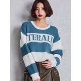 LITERALLYボーダーショートニットトップス | GYDA | 詳細画像6 