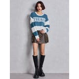 LITERALLYボーダーショートニットトップス | GYDA | 詳細画像8 