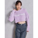 Richest ラメベロアモールショートニットトップス | GYDA | 詳細画像12 