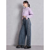 Richest ラメベロアモールショートニットトップス | GYDA | 詳細画像15 