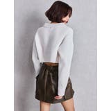 Richest ラメベロアモールショートニットトップス | GYDA | 詳細画像4 