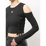 Symmetry GYDAフロントレースアップニットトップス | GYDA | 詳細画像14 