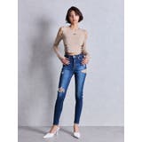 Symmetry GYDAフロントレースアップニットトップス | GYDA | 詳細画像5 