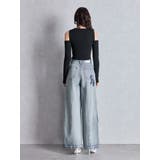 Symmetry GYDAフロントレースアップニットトップス | GYDA | 詳細画像9 