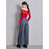 mix materialオフショルニットトップス | GYDA | 詳細画像10 