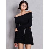 mix materialオフショルニットトップス | GYDA | 詳細画像11 