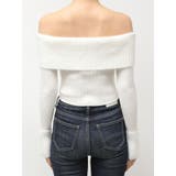 mix materialオフショルニットトップス | GYDA | 詳細画像17 