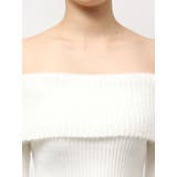 mix materialオフショルニットトップス | GYDA | 詳細画像18 