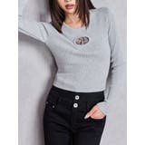 グレー | GD bijou MOLD ニットトップス | GYDA