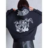 ブラック | GENUINE BUNNYスウェットパーカー | GYDA