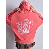 レッド | GENUINE BUNNYスウェットパーカー | GYDA