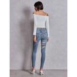 カシュクールデザインオフショルトップス | GYDA | 詳細画像15