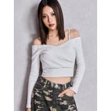 カシュクールデザインオフショルトップス | GYDA | 詳細画像2