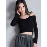 カシュクールデザインオフショルトップス | GYDA | 詳細画像6